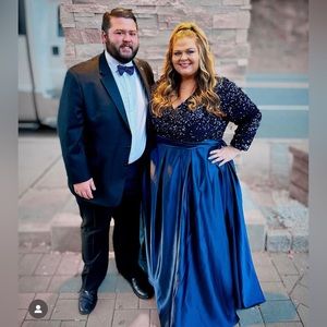 Plus size wedding guest dress